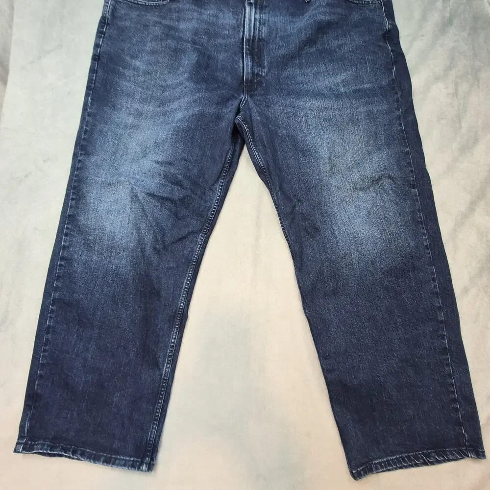 Levis 550 Mens Jeans 50x30 Blue Big & Tall Cotton Blend Stretch Denim Pants
